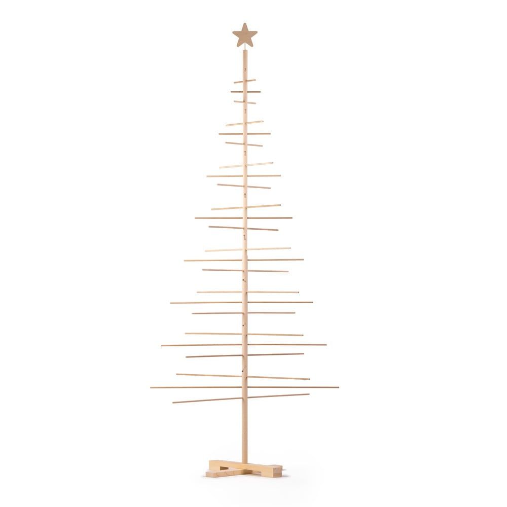 Dřevěný vánoční stromek Nature Home, výška 240 cm - Bonami.cz