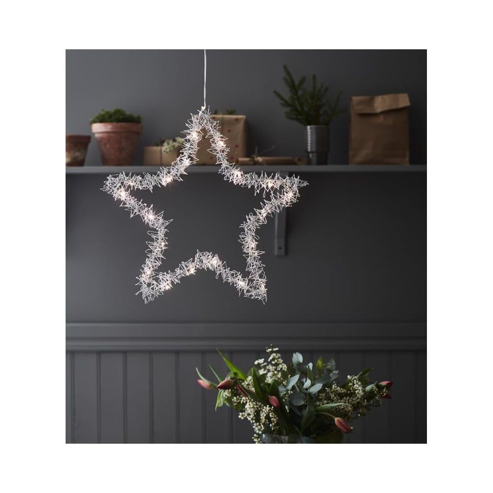 Venkovní světelná dekorace s vánočním motivem ve stříbrné barvě ø 46 cm Tangle – Markslöjd - Bonami.cz