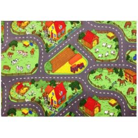 Dětský hrací koberec Farma 2 - 200 x 200 cm