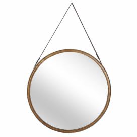 Nástěnné zrcadlo ø 60 cm zlaté AUTUN