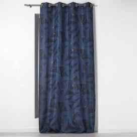 Douceur d\'intérieur Závěs LIOPHEE, 140 x 260 cm, tmavě modrý