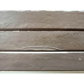 Vingo Dřevěná roleta - barva mléčné čokolády 120x220 s otřepy