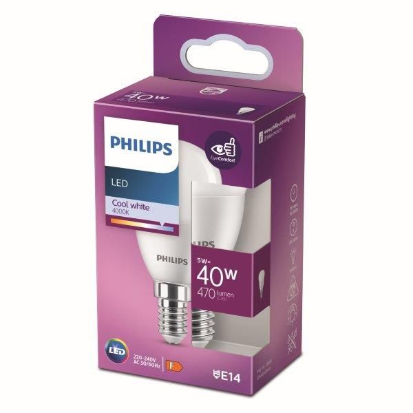 Philips klasik, 5,5W, E14, studená bílá - Svítidla FEIM