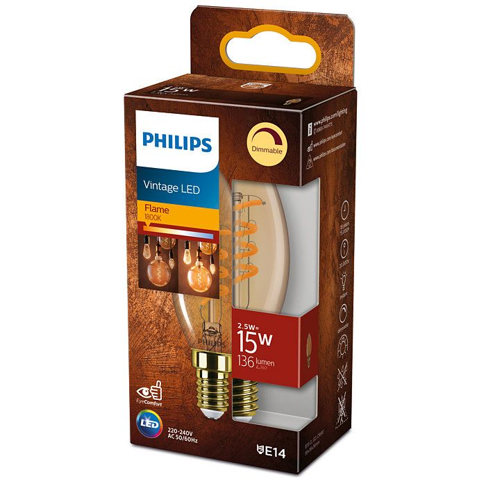 Philips Lighting 871951431597600 LED E14 tvar svíčky 3.5 W = 15 W teplá bílá - Svítidla FEIM