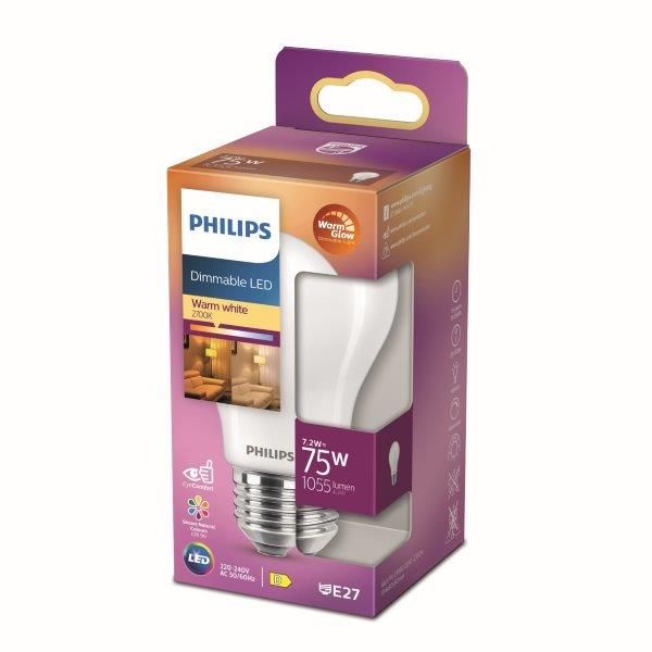 Philips Lighting 871951432403900 LED EEK2021 D A G E27 tvar žárovky 7.9 W = 75 W teplá bílá - Svítidla FEIM