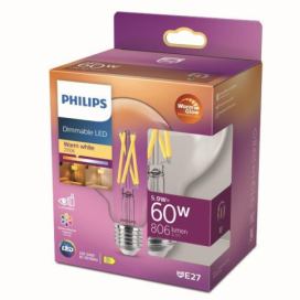 Philips Lighting 871951432395700 LED EEK2021 D A G E27 tvar globusu 6 W = 60 W teplá bílá