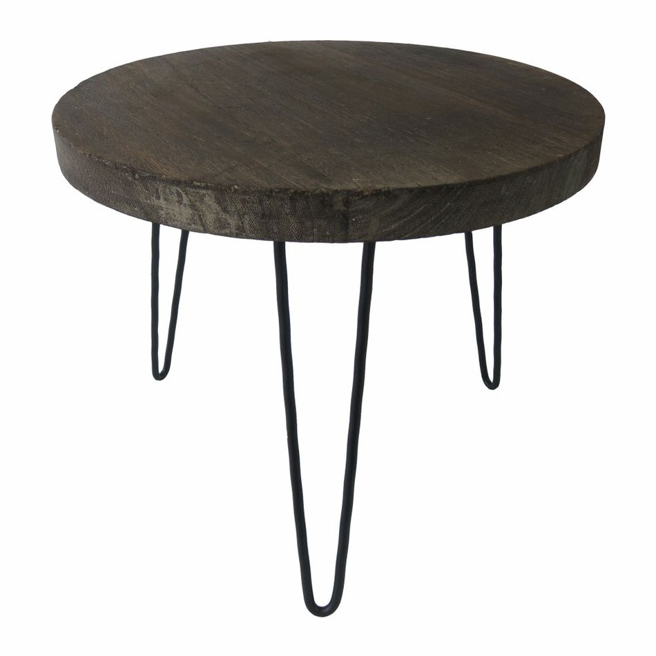 Dřevěný stolek Bally tmavě hnědá, 45 cm - XXXLutz