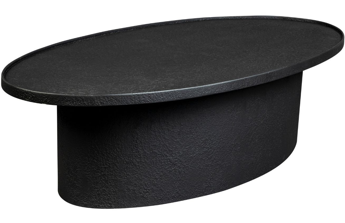 Černý kovový oválný konferenční stolek DUTCHBONE WINSTON 120 x 60 cm - Designovynabytek.cz