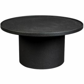 Černý kovový kulatý konferenční stolek DUTCHBONE WINSTON 70 cm