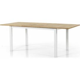 Brafab Záhradný stôl 152-210 cm LYON - Biela Mdum