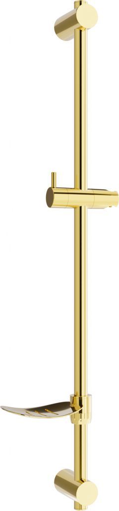 MEXEN - DF Posuvný držák sprchy s mýdlenkou, 80 cm, zlatá 79382-50 - Hezká koupelna s.r.o.