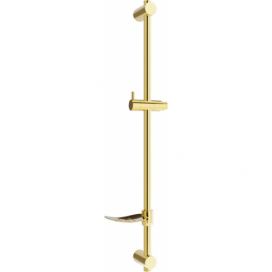 MEXEN - DF Posuvný držák sprchy s mýdlenkou, 80 cm, zlatá 79382-50