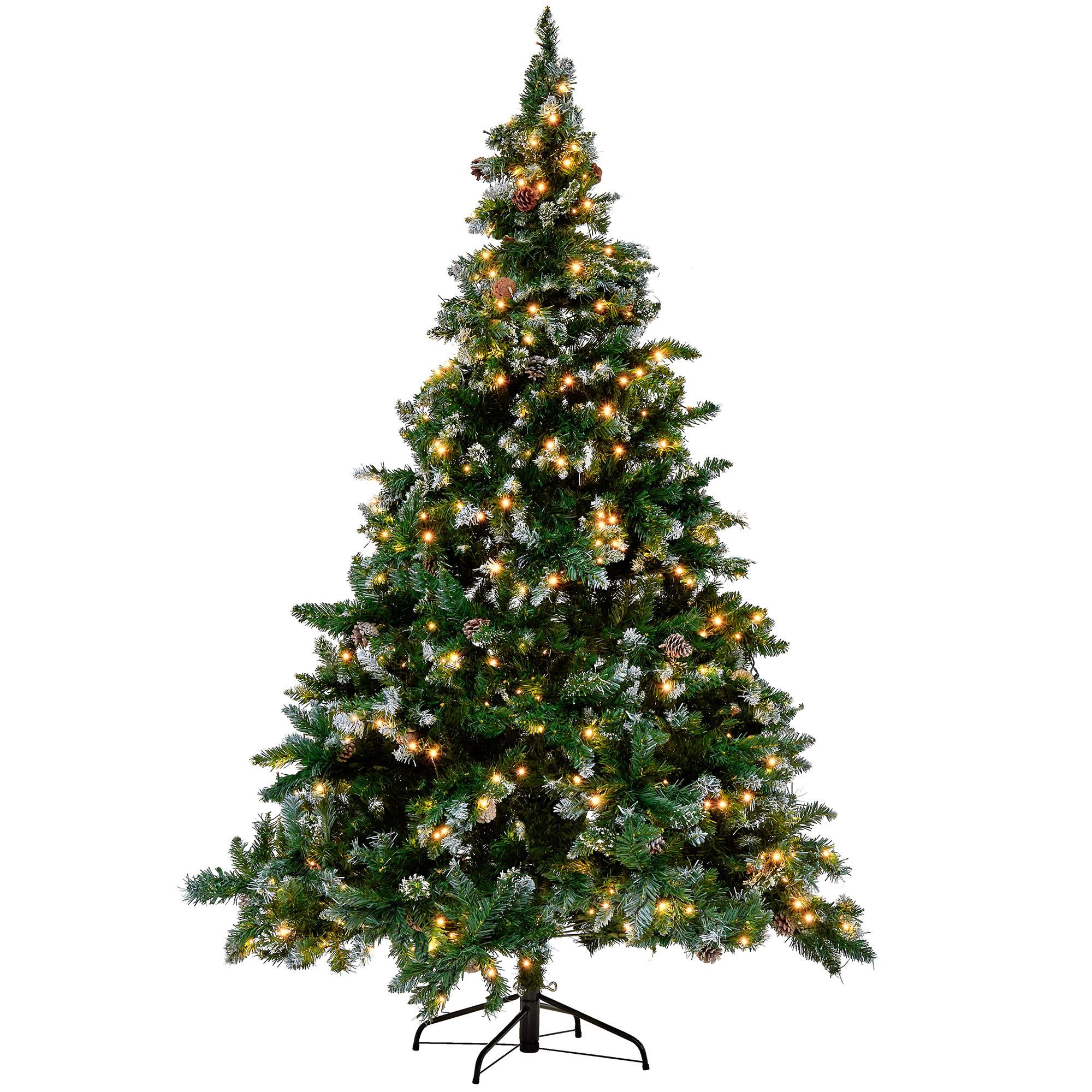 Vánoční stromeček matný osvícený 210 cm zelený PALOMAR - Beliani.cz