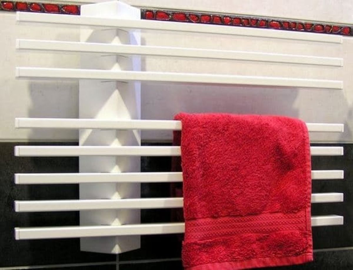 Sušák ručníků elektrický Elvl Liner 39,5x55 cm bílá LINERE - Siko - koupelny - kuchyně
