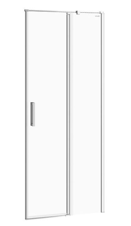 CERSANIT - Kyvné dveře s pevným polem MODUO 80x195, pravé, čiré sklo S162-004 - Hezká koupelna s.r.o.
