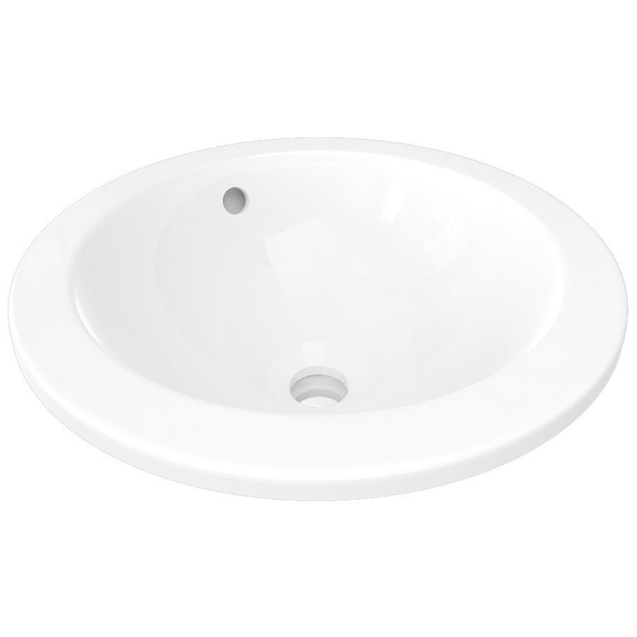 Ideal Standard Umyvadlo zápustné 380 mm, s přepadem, bílá E505101 - Hezká koupelna s.r.o.