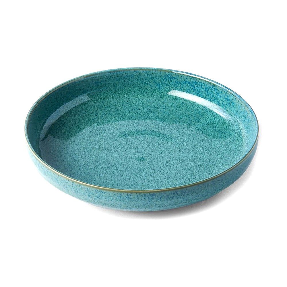 Tyrkysový hluboký  keramický talíř ø 20 cm Peacock – MIJ - Bonami.cz