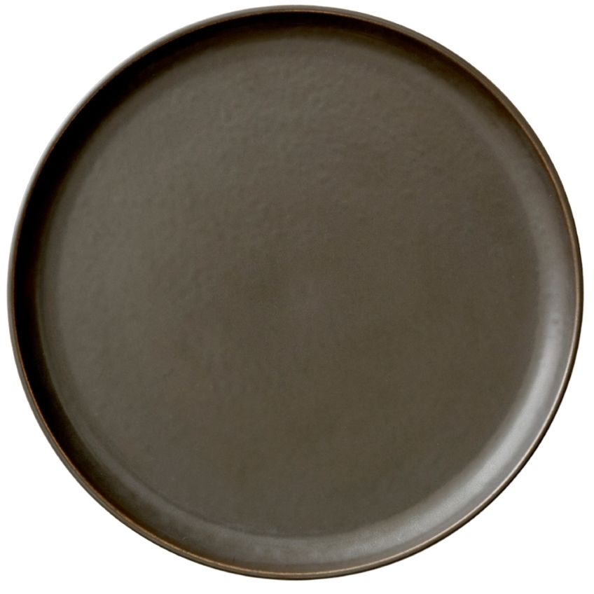 Audo CPH Set šesti tmavě hnědo šedých porcelánových talířů AUDO NEW NORM 27 cm - Designovynabytek.cz