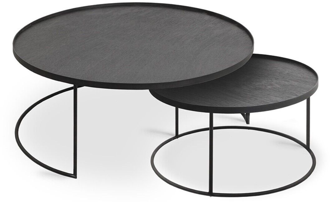Designové konferenční stolky Round Tray Coffee Table Set Large - DESIGNPROPAGANDA