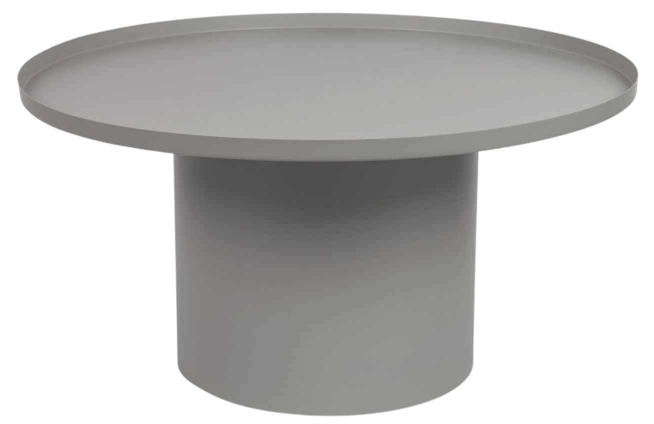 Šedý kovový konferenční stolek Kave Home Fleksa Ø 72 cm - Designovynabytek.cz