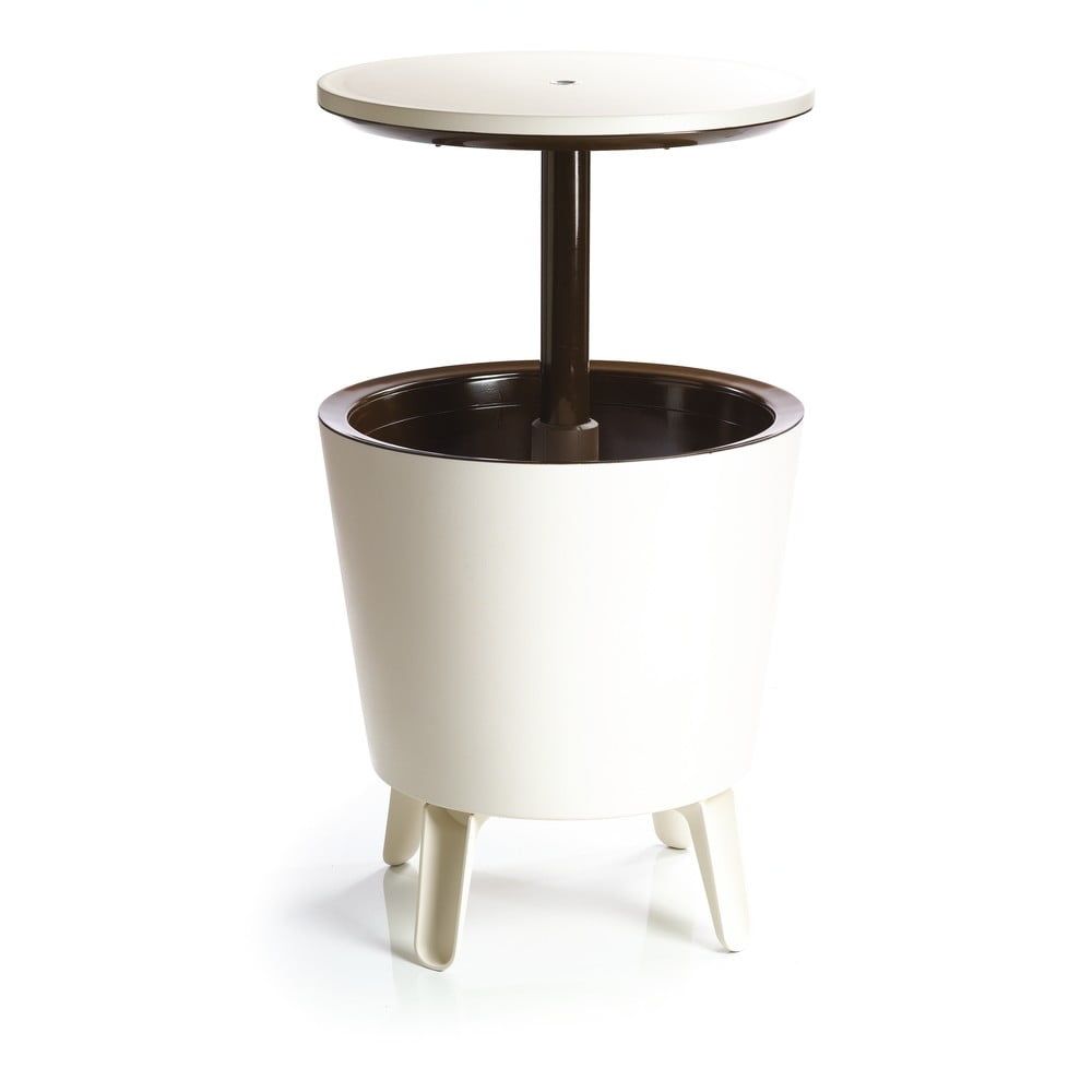 Plastový kulatý zahradní stolek se zásobníkem na led ø 49,5 cm Cool – Keter - Bonami.cz
