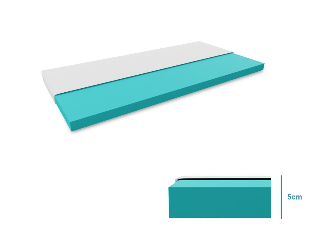Matrace do postýlky Basic bílá 60 x 120 cm Ochrana matrace: VČETNĚ matracového chrániče - Výprodej Povlečení