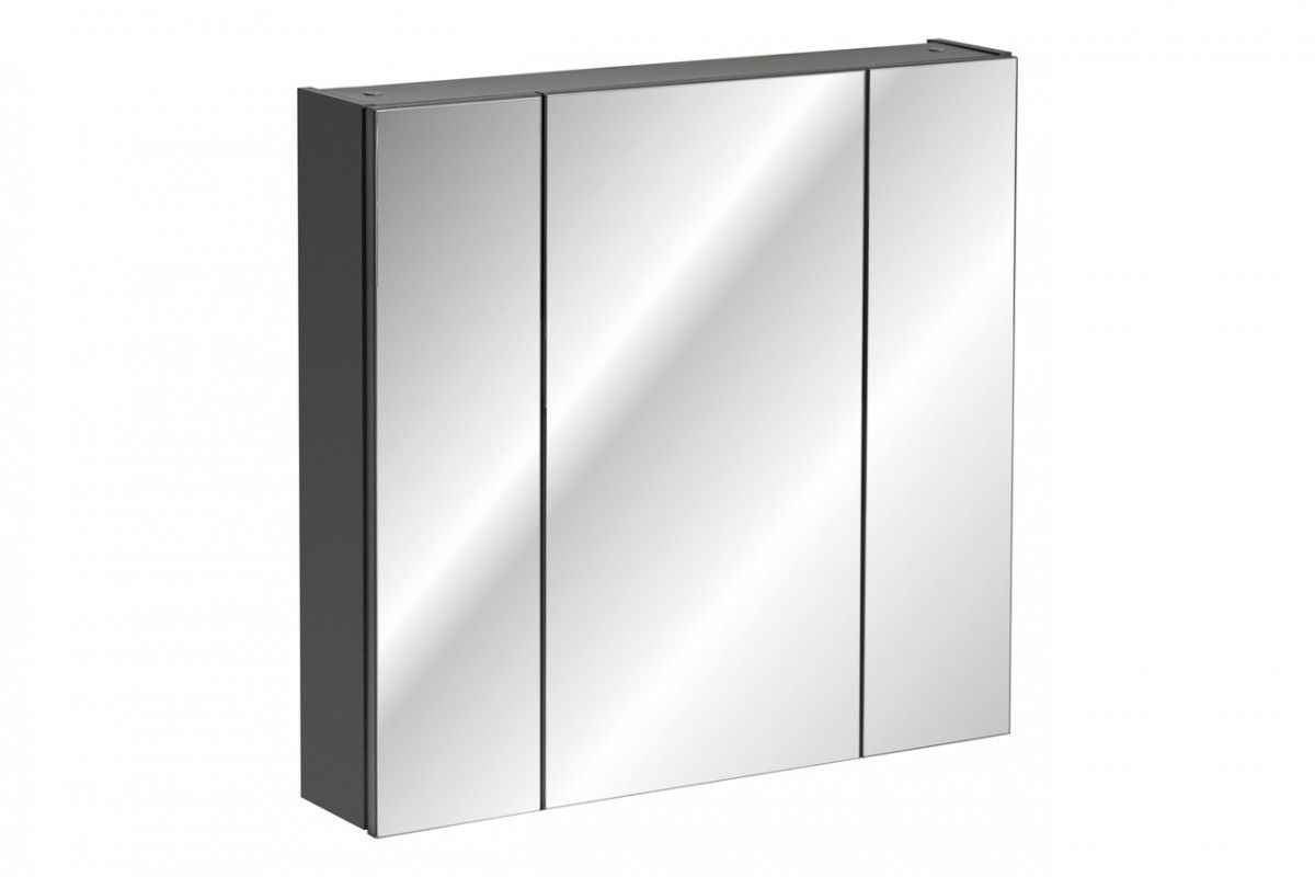 Comad Koupelnová skříňka se zrcadlem Monako 841 2D šedá - Houseland.cz