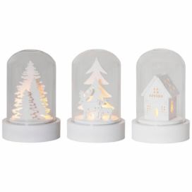 Eglo Eglo 410045 - SADA 3x LED Vánoční dekorace KUPOL 1xLED/0,06W/1xCR2032 bílá 