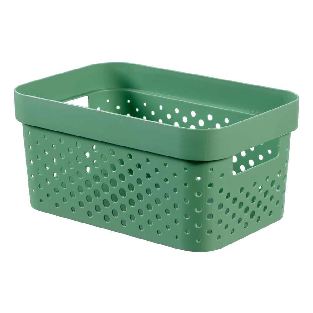 Zelený úložný košík Curver Infinity Dots, 4,5 l - Bonami.cz