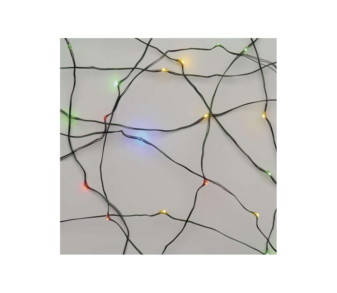  ZY1920T 150 LED řetěz zelený nano, 15m, IP44, multicolor, časovač -  Svět-svítidel.cz