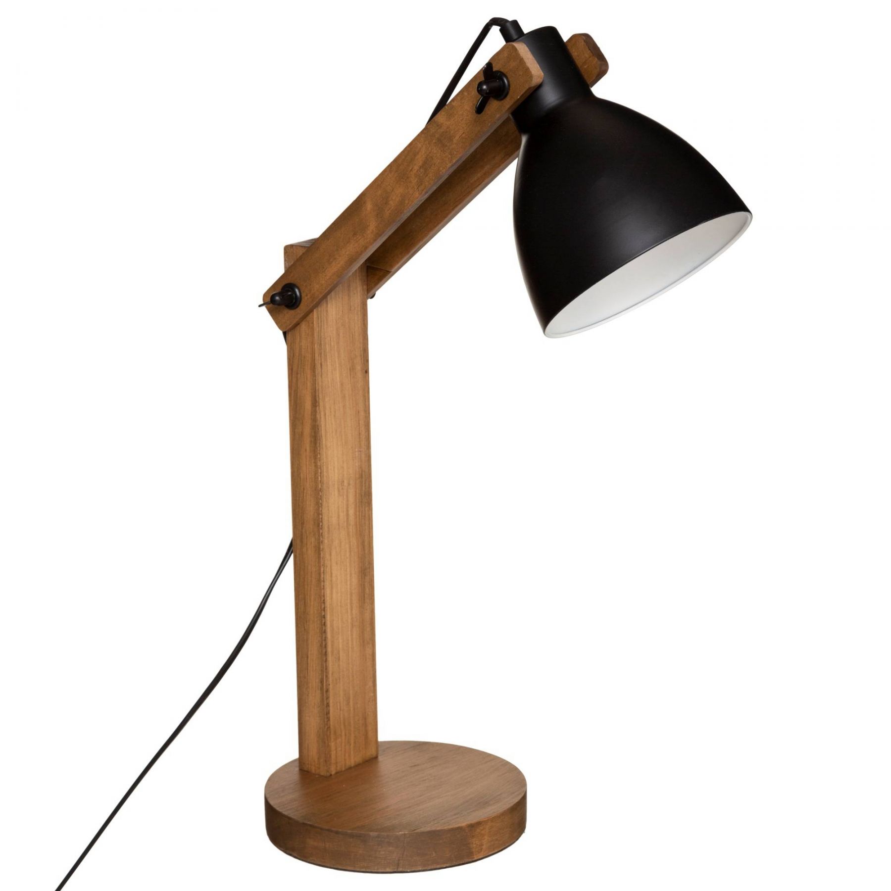 Atmosphera Stolní lampa CUBA, výška 56 cm, dřevěná - EMAKO.CZ s.r.o.