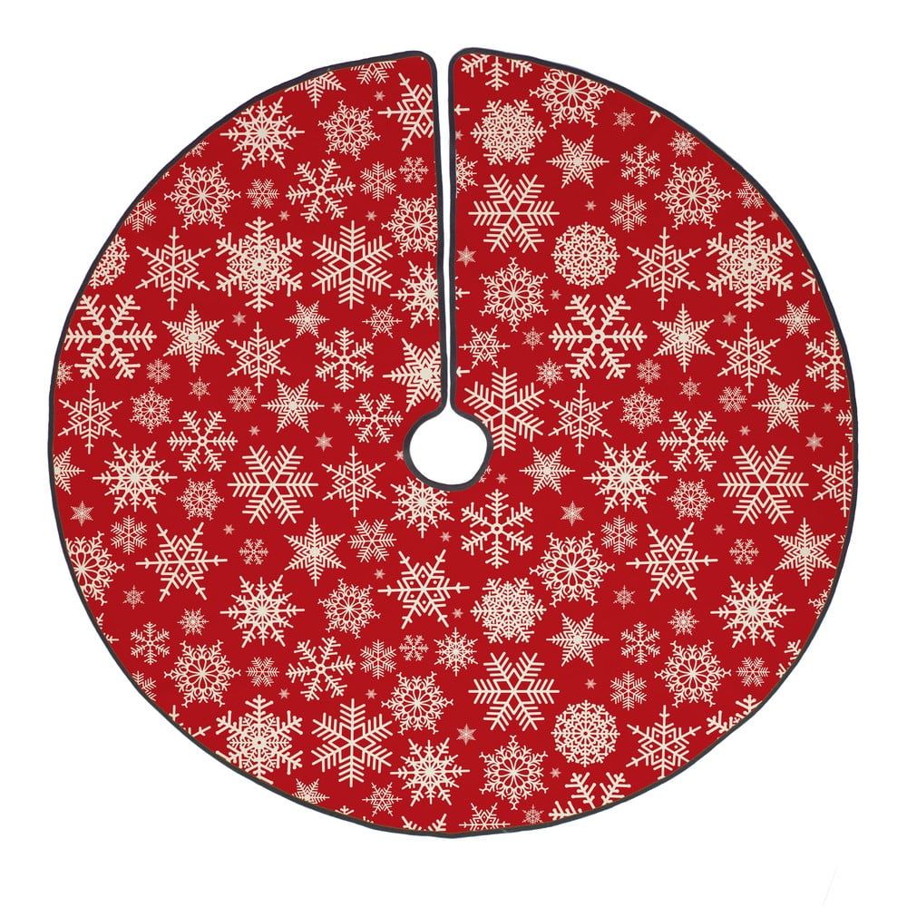 Bavlněný koberec pod vánoční stromeček Butter Kings Freezy Snowflakes, ø 130 cm - Bonami.cz