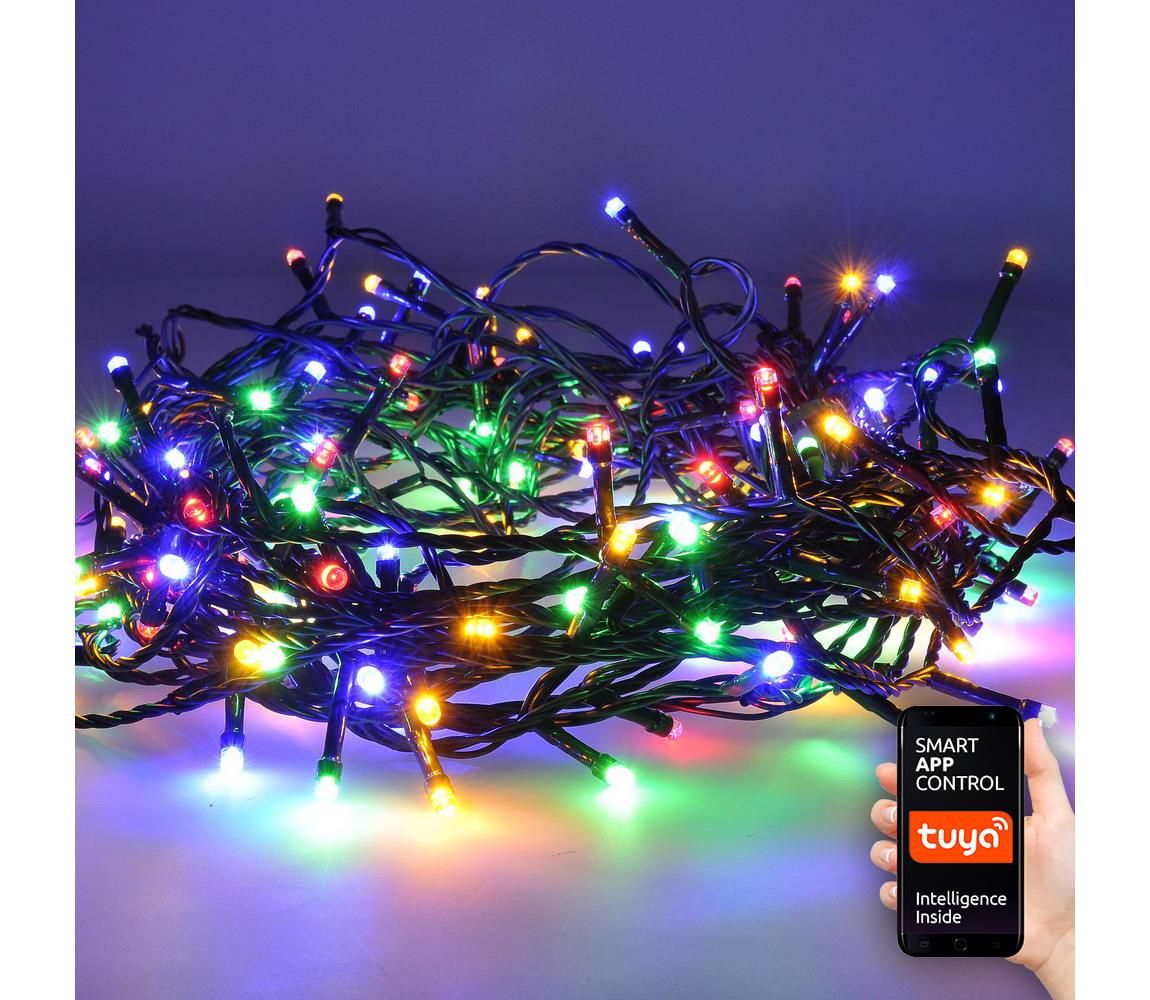  LED WIFI smart venkovní vánoční řetěz, 400 LED, 20m, přívod 5m, teplá bílá + vícebarevný  1v13-WIFI -  Svět-svítidel.cz