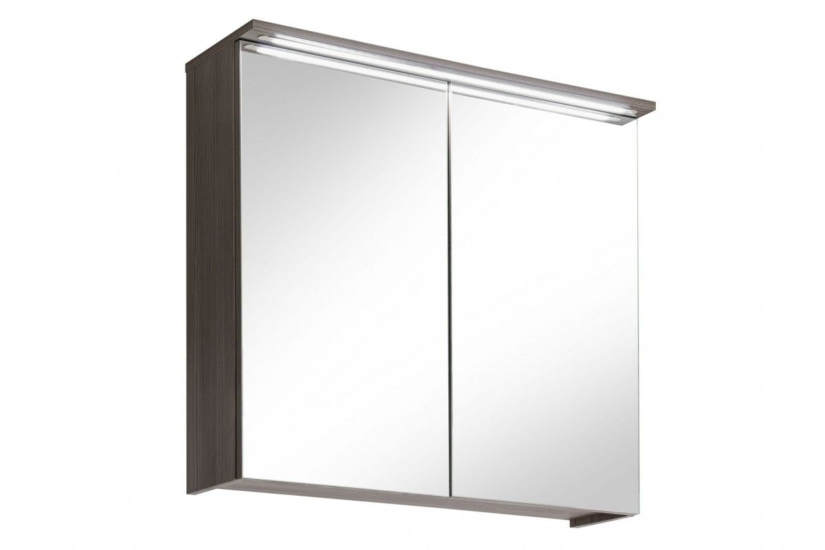 Comad Závěsná koupelnová skříňka se zrcadlem a s LED osvětlením Cosmo 2 841 2D avola - Houseland.cz
