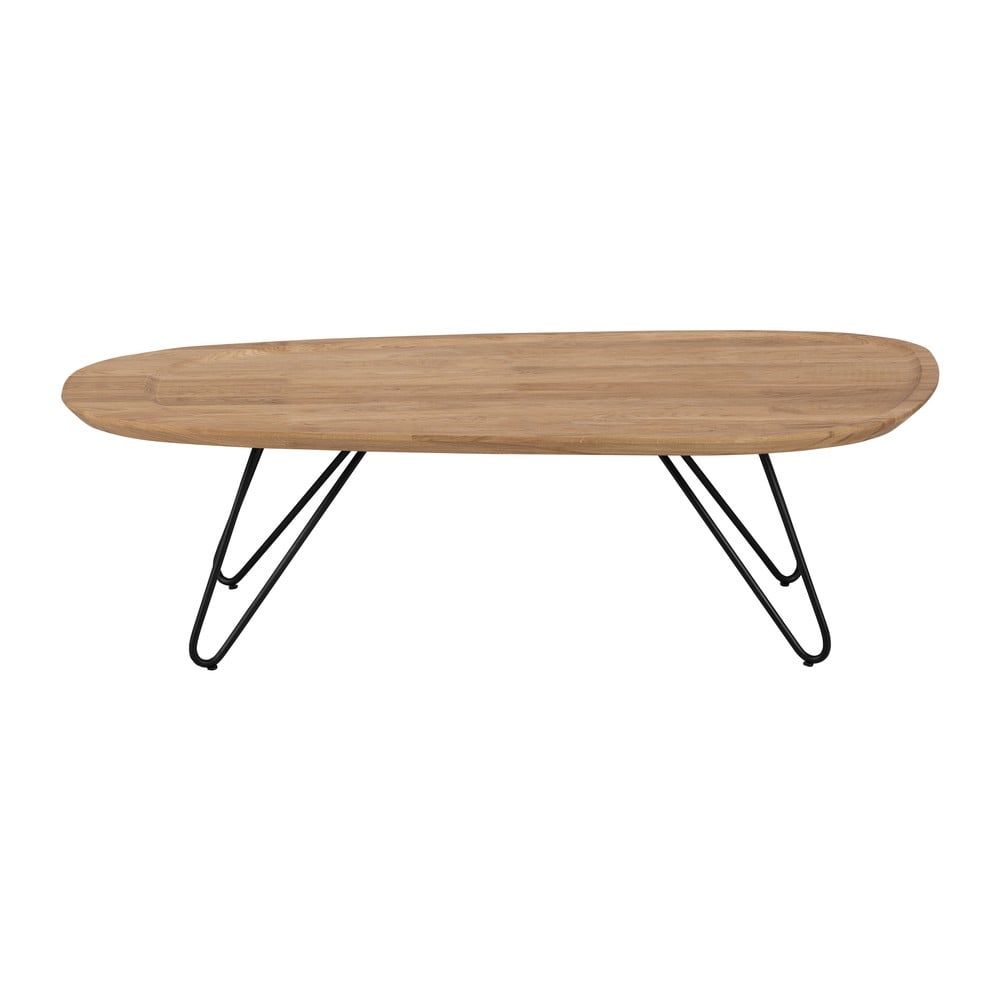 Odkládací stolek s deskou z dubového dřeva Windsor & Co Sofas Elipse, 130 x 68 cm - Bonami.cz