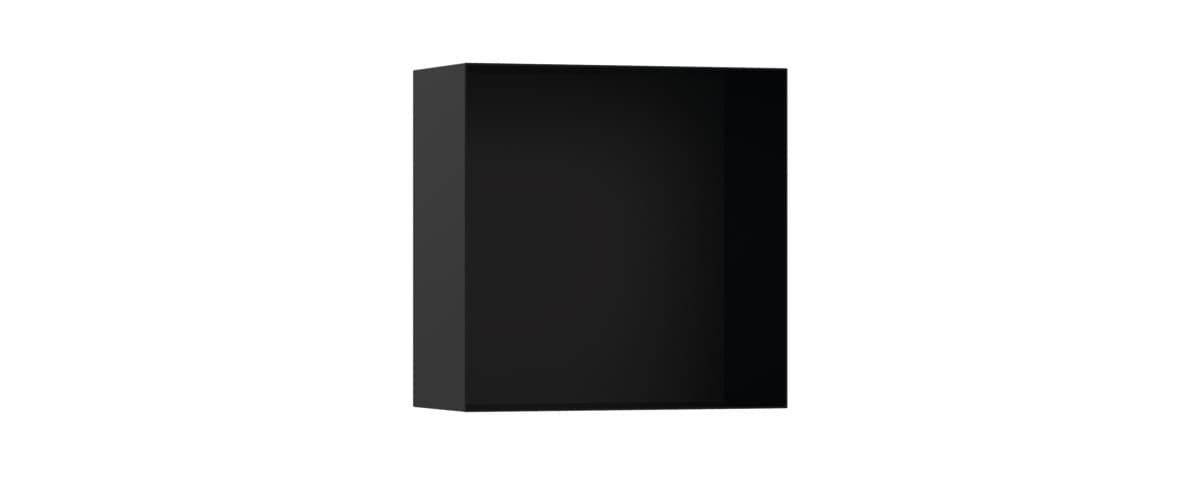 Polička Hansgrohe XtraStoris Minimalistic bez orámování matná černá 56079670 - Siko - koupelny - kuchyně