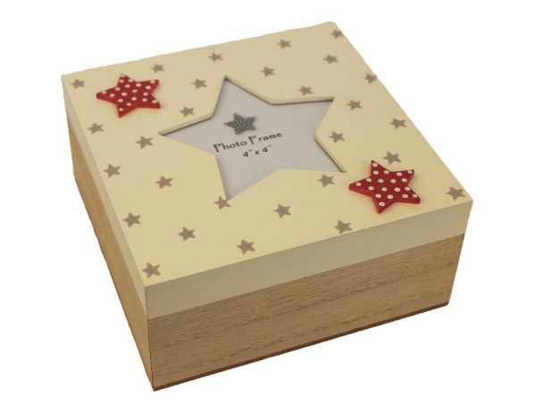 Dřevěná krabička s hvězdou D0415 - FORLIVING
