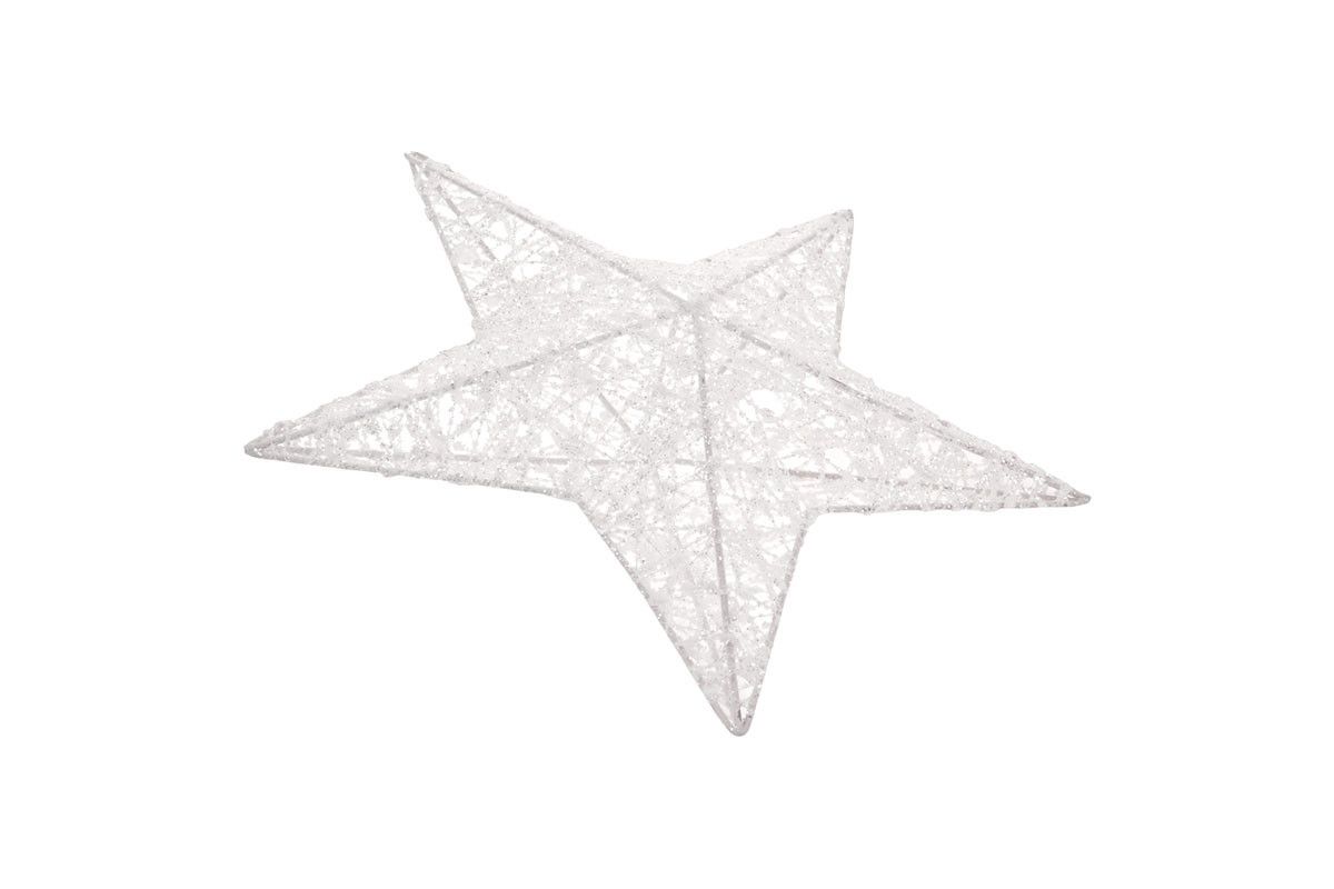 Autronic Hvězda, vánoční dekorace, barva bílá LBA009-B - ATAN Nábytek