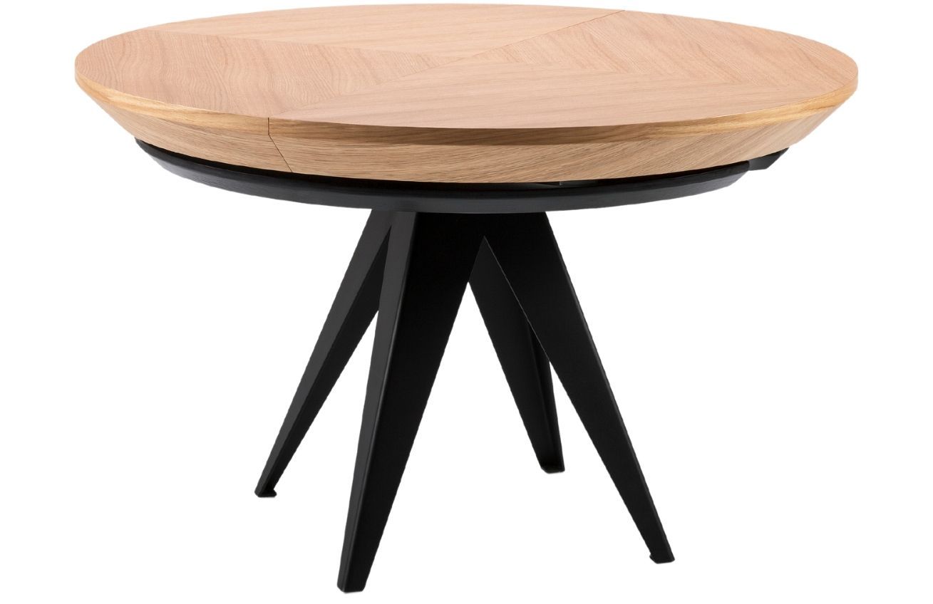 Dubový rozkládací jídelní stůl Windsor & Co Magnus 130 x 130-230 cm - Designovynabytek.cz