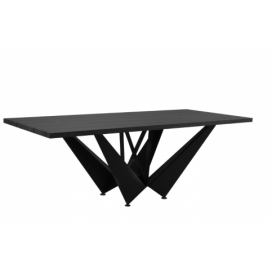 Černý dubový jídelní stůl Windsor & Co Volans 180 x 100 cm