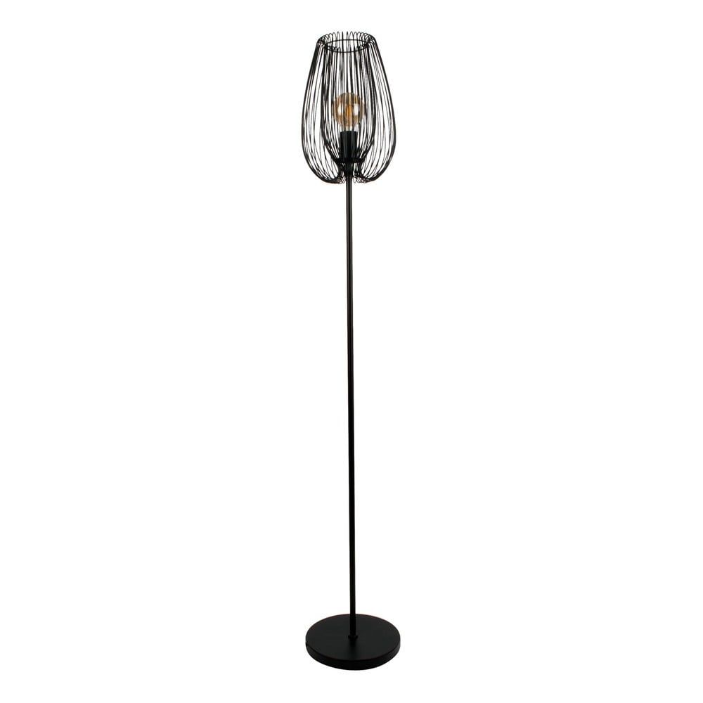 Černá stojací lampa Leitmotiv Lucid, výška 150 cm - Bonami.cz
