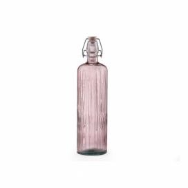 Růžová skleněná lahev 1.2 l Kusintha - Bitz