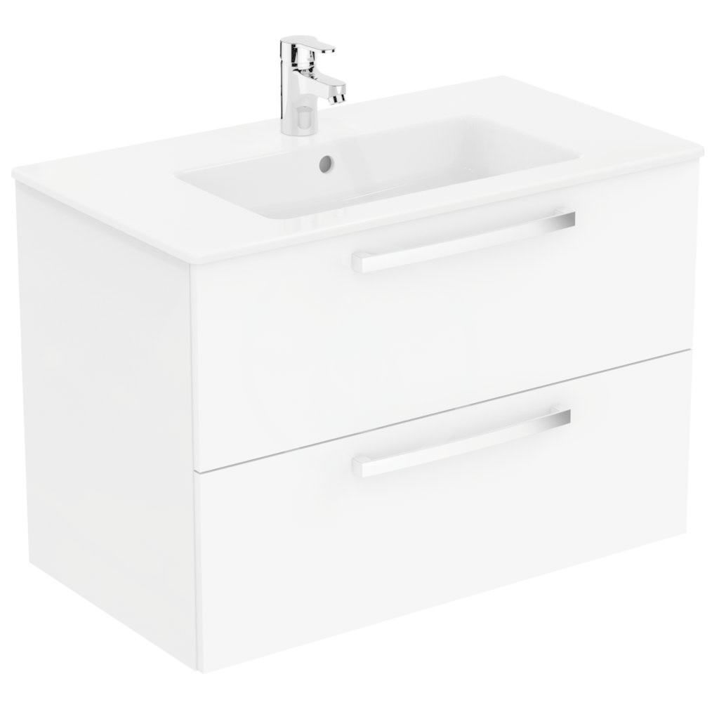 Ideal Standard Skříňka s umyvadlem 815x450 mm, 2 zásuvky, dekor bílý lak K2978WG - Hezká koupelna s.r.o.