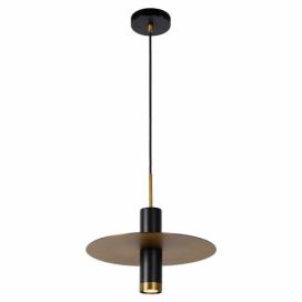 Černé závěsné svítidlo SULION Poppins, výška 150 cm