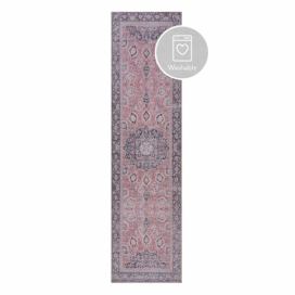 Růžový pratelný koberec běhoun 60x230 cm FOLD Somerton – Flair Rugs Bonami.cz