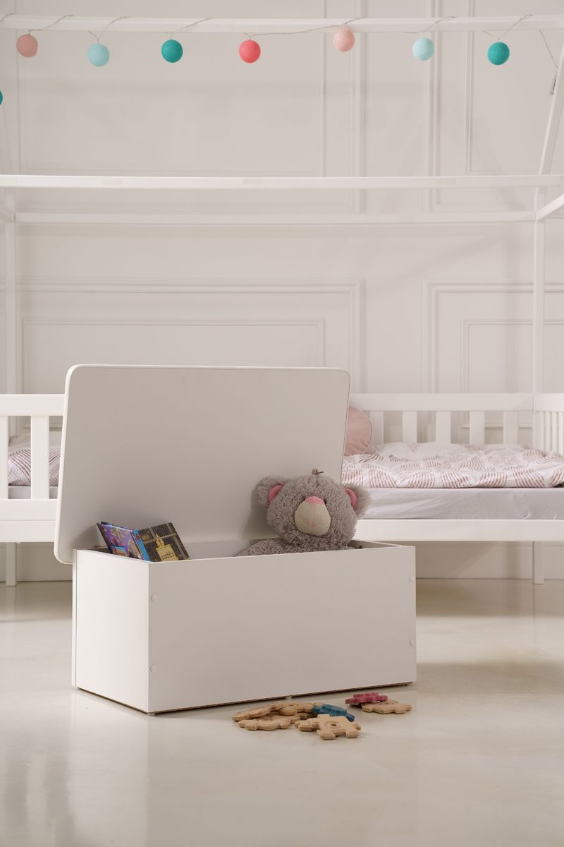 Vingo Dětský úložný box bílý - 67 x 40 cm - Vingo