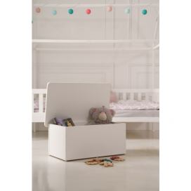 Vingo Dětský úložný box bílý - 67 x 40 cm