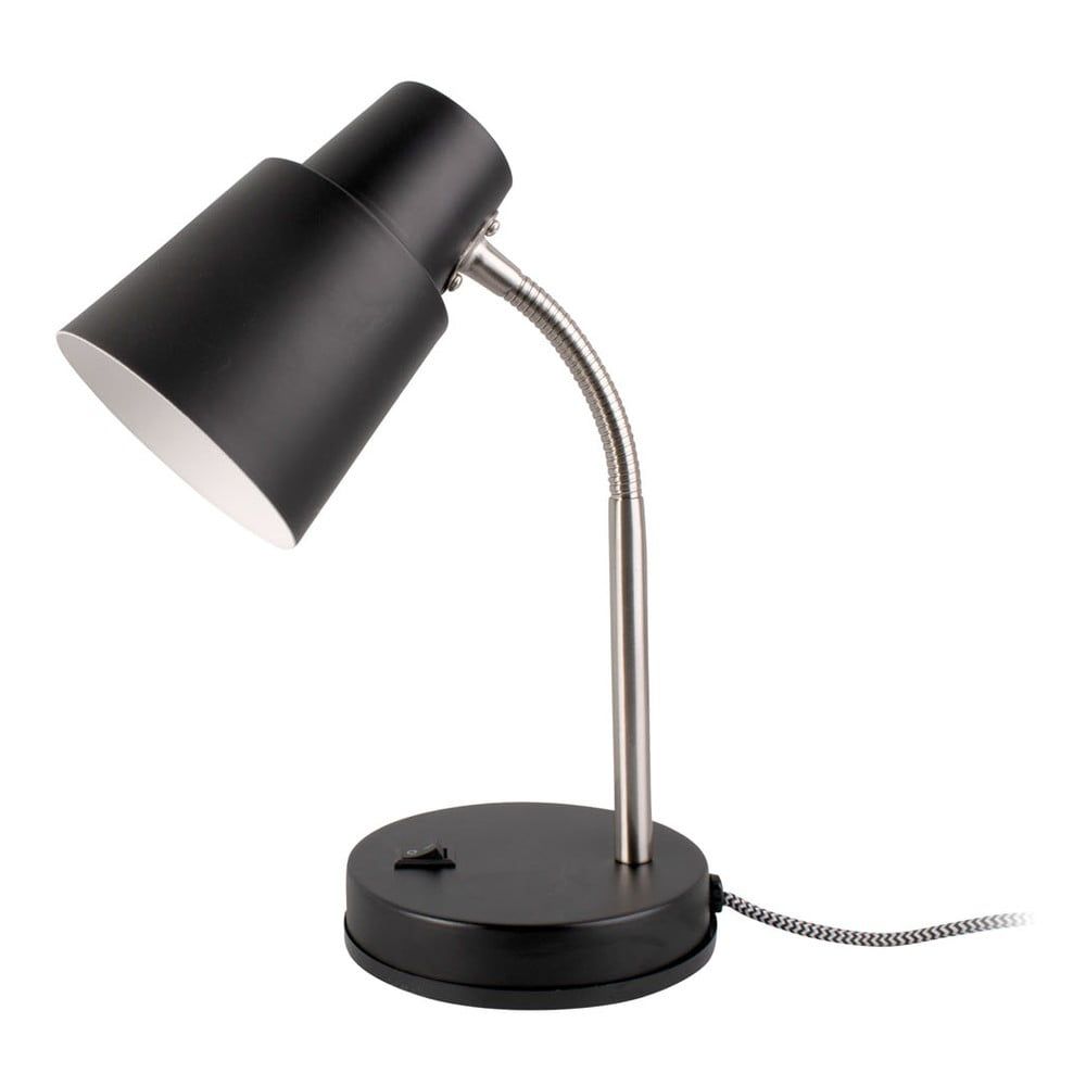 Černá stolní lampa Leitmotiv Scope, výška 30 cm - Bonami.cz