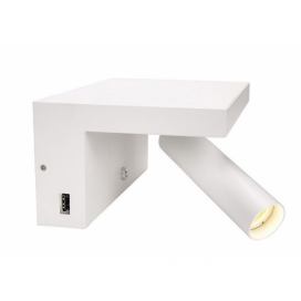 Nástěnné bodové svítidlo KARPO Bedside WL LED 6,6W USB - 1002140 - Big White