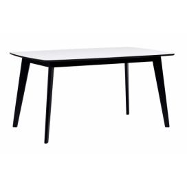 ROWICO jídelní stůl OLIVIA bílý a černá 150x90 cm